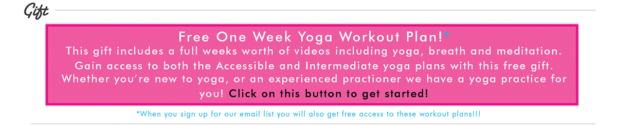 Free Gift One Week Yoga Plan